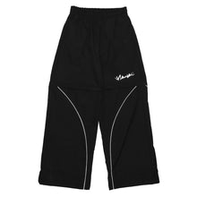 Load image into Gallery viewer, &quot;ANOMALOUS&quot; - BAGGY TRACK PANTS/SHORTS (BLACK)