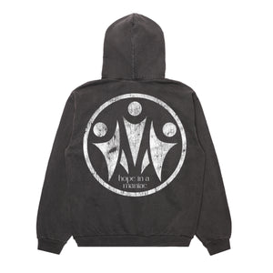 "HOPE IN A MANIAC" HOODIE (VINTAGE BLACK)